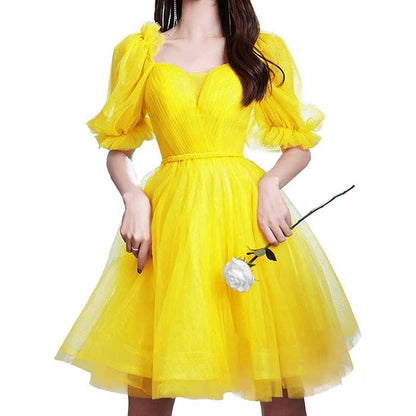 Tulle Homecoming Dresses Teens Short Prom Dress Juniors Cocktail Dress