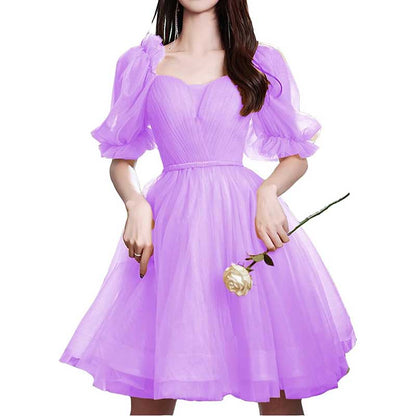 Tulle Homecoming Dresses Teens Short Prom Dress Juniors Cocktail Dress