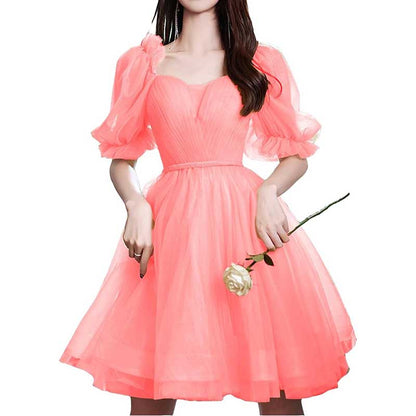 Tulle Homecoming Dresses Teens Short Prom Dress Juniors Cocktail Dress