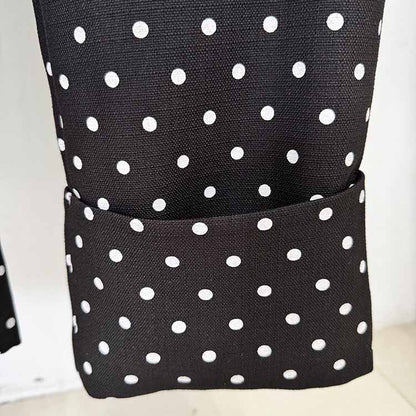 Wedding Suit Polka-dot Pantsuit With Bow Embellished Formal Set