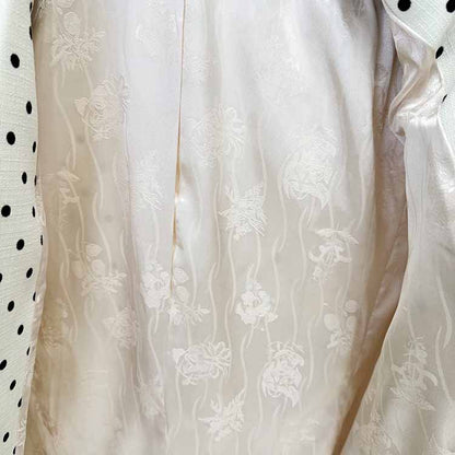 Wedding Suit Polka-dot Pantsuit With Bow Embellished Formal Set