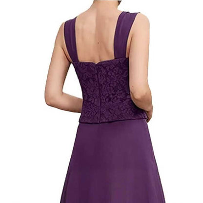 Wedding Suit Tea Length Mother of Groom Dresses with Jacket