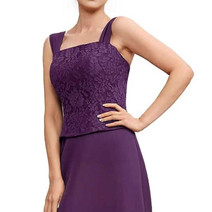 Wedding Suit Tea Length Mother of Groom Dresses with Jacket