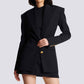 Women 2-Button Single Breasted Blazer Jacket