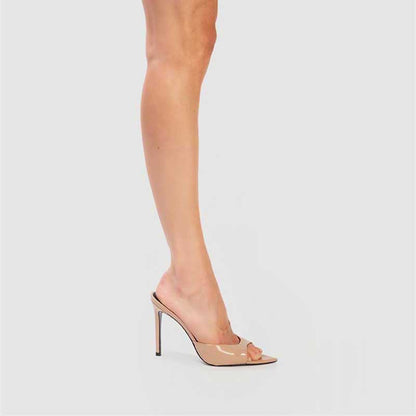 Women High Heel Mules Pointed-toe Pumps