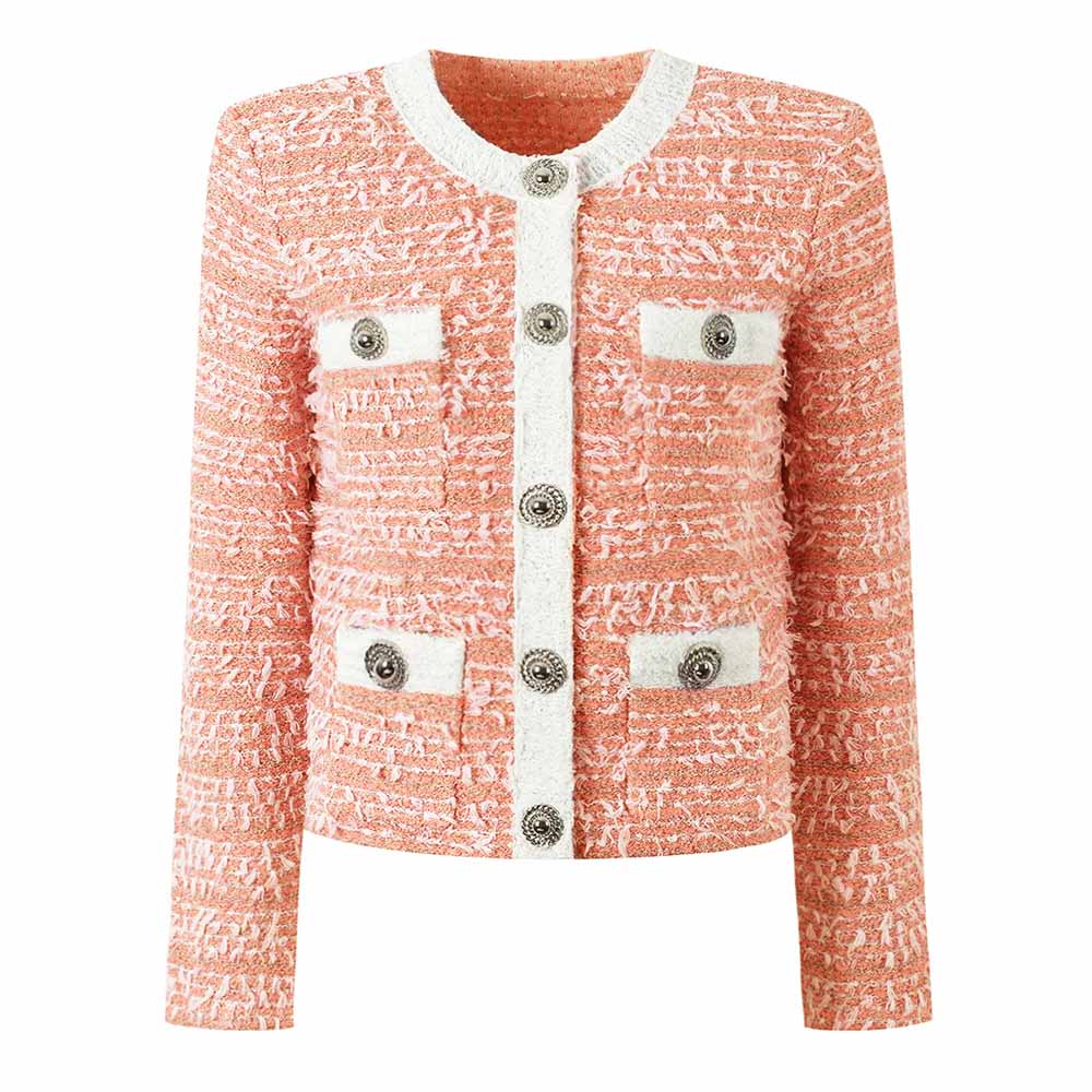 Women Knitted Cardigan Crop Jacket Coat