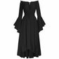 Women Renaissance Medieval Costume Victorian Prom Long Dresses Halloween Dress