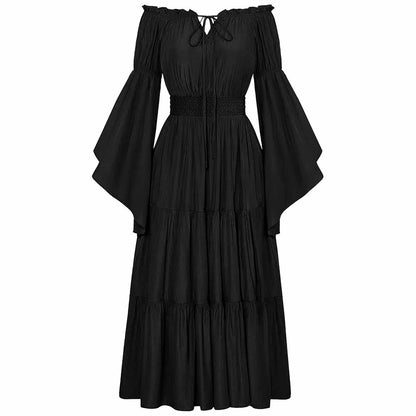 Women Renaissance Medieval Costume Victorian Prom Long Dresses Halloween Dress