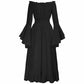 Women Renaissance Medieval Costume Victorian Prom Long Dresses Halloween Dress