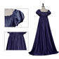 Women Victorian Dress Empire Waist Gown Medieval Costume Puff Sleeve