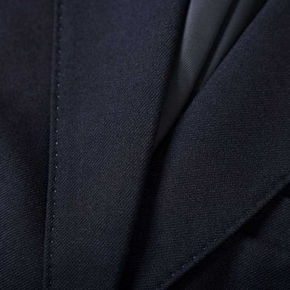Women's 2 Piece Pant Suit Set | Coffee, Navy, Black Polyester Blazer & Wide Leg Pants