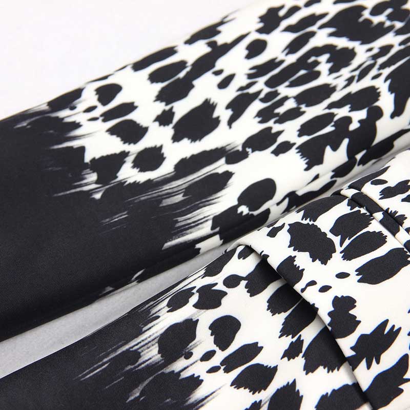 Women's Animal Print Blazer | Black Leopard Print Coat