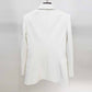 Women's Bat-Beading Embellished Blazer One Button Coat In White