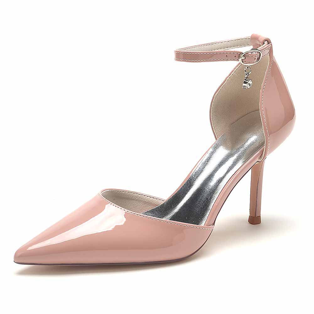 Women's Stilettos Ankle Strap Pointed Toe Heels Prom Dress Pumps