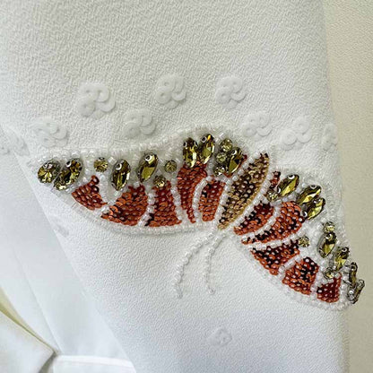 Women's Butterfly Beading Pantsuit 2 Two Piece Set Party Outfit Wedding Suit