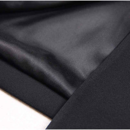 Women's Button-embellished Black Mini Blazer Dress