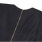 Women's Button-embellished Black Mini Blazer Dress