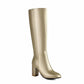 Women's Chunky Heel Knee High and Up Boots