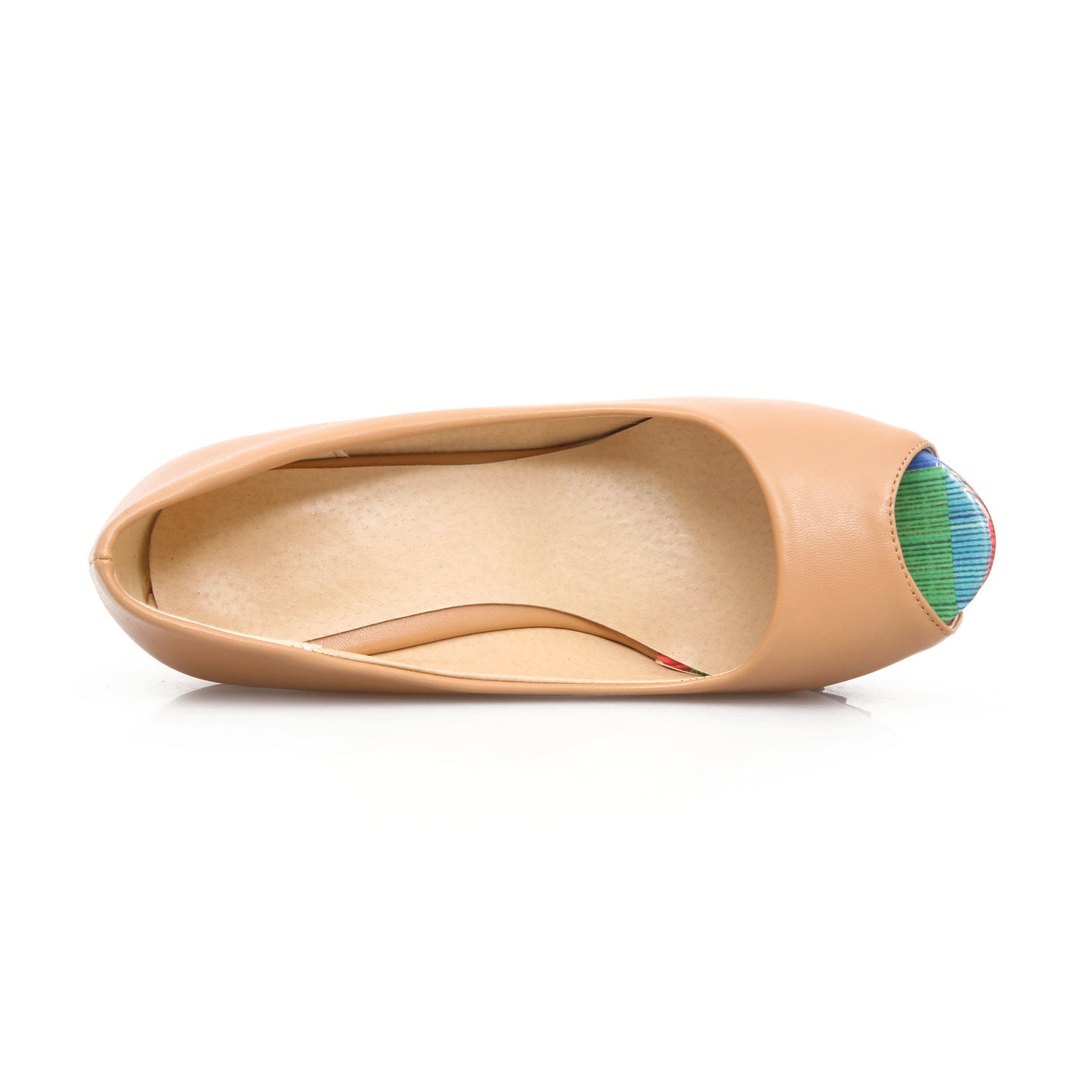 Women's Colorful Wedge Pumps Peep Toe Platform Heels