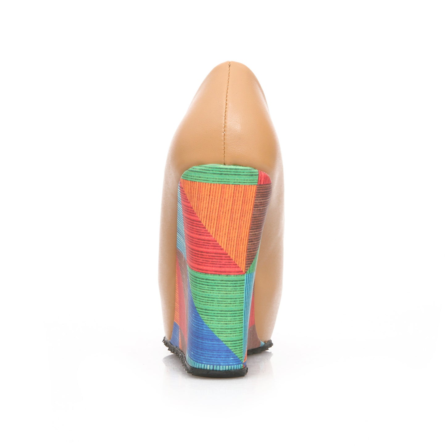 Women's Colorful Wedge Pumps Peep Toe Platform Heels