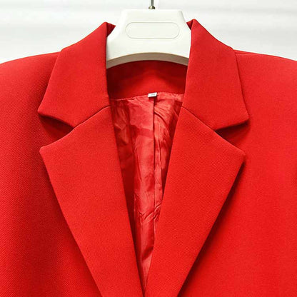 Women's Crop Top Bow Embellished Blazer