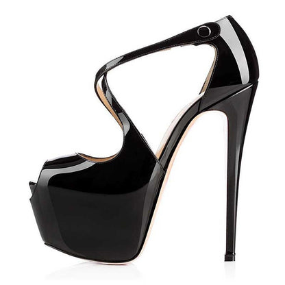 Women's Crossdresser Stiletto High Heel Platform Prom Shoes Handmade Stiletto