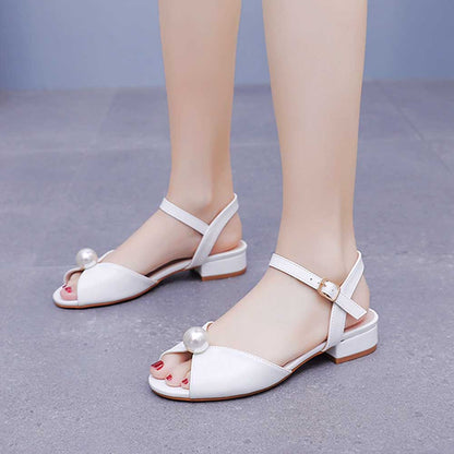Women's Flat Wedding Shoes Peep Toe Bridal Shoes