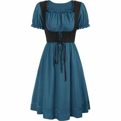 Women's Gothic Dress Victorian Era Ruffle Dress Cosplays Dress