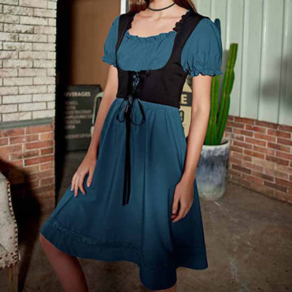 Women's Gothic Dress Victorian Era Ruffle Dress Cosplays Dress