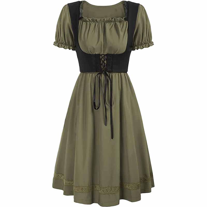 Women's Gothic Dress Victorian Era Ruffle Dress Cosplays Dress