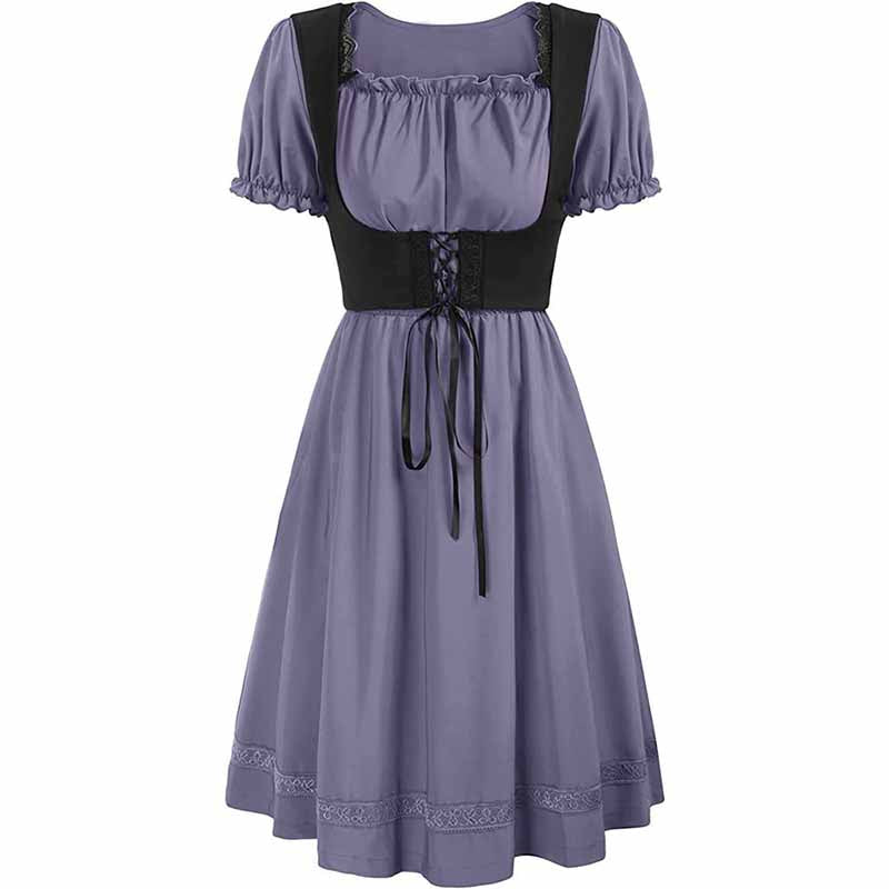 Women's Gothic Dress Victorian Era Ruffle Dress Cosplays Dress