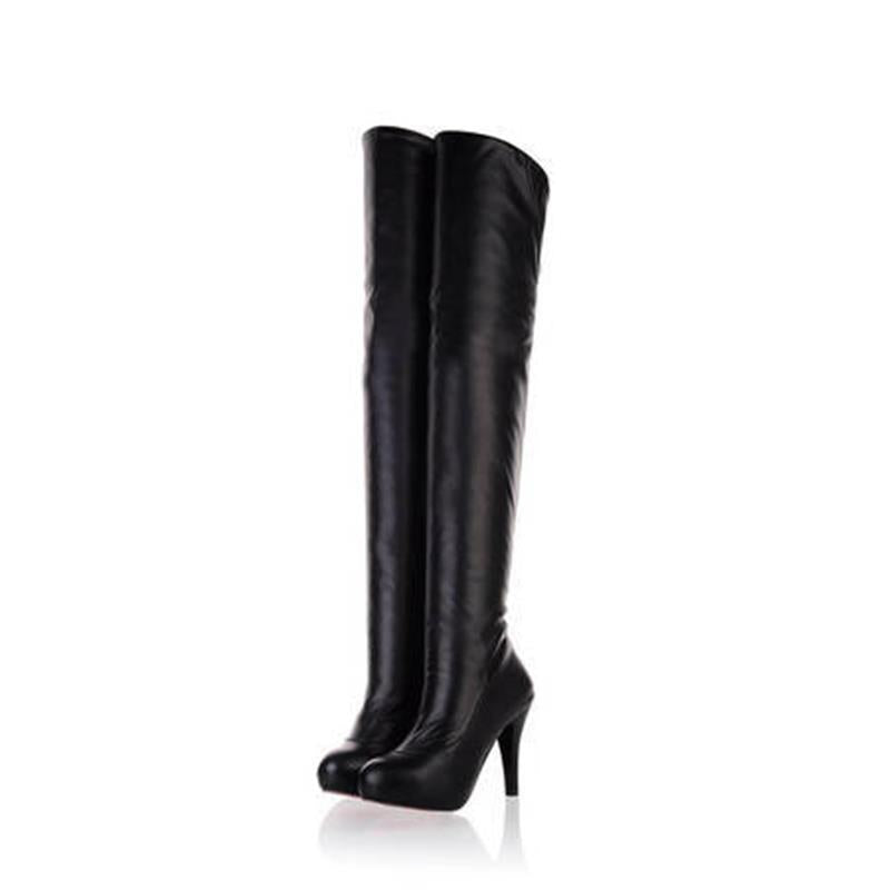 Women's Heeled Platform Over The Knee Thigh High Boots