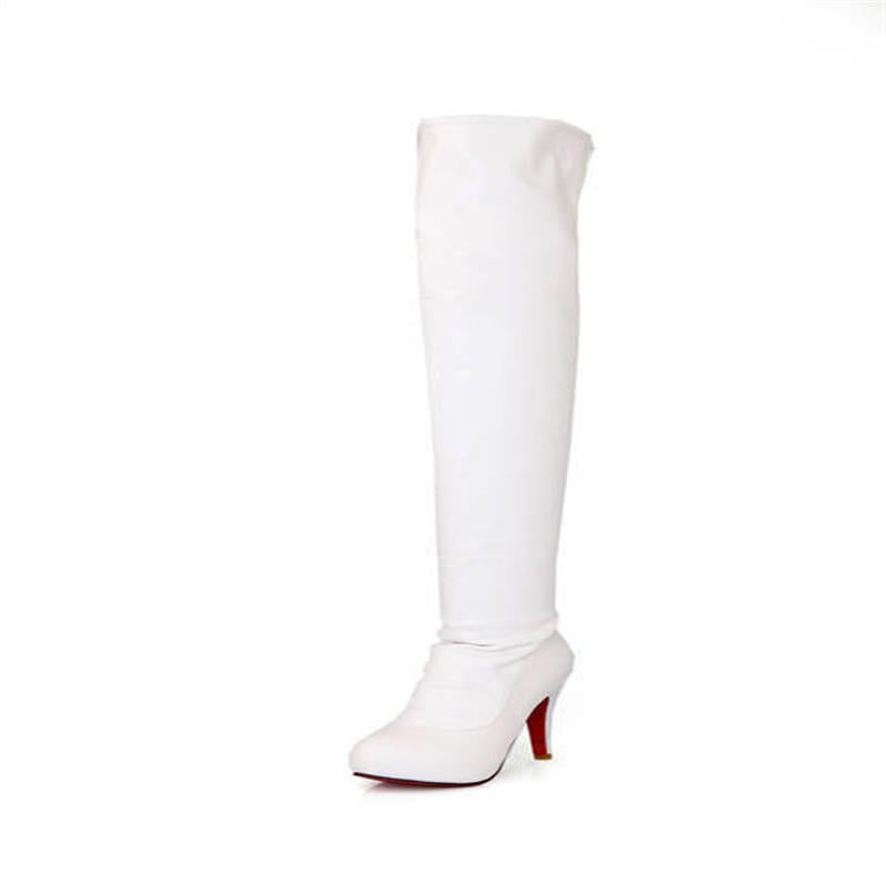 Women's Heeled Platform Over The Knee Thigh High Boots