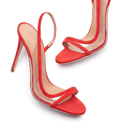 Women's High Heels Sandals Stilettos Back Strap Dress Shoes