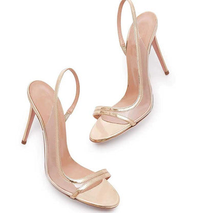 Women's High Heels Sandals Stilettos Back Strap Dress Shoes