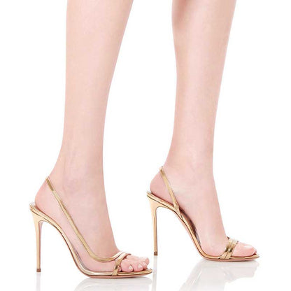 Women's High Heels Sandals Stilettos Back Strap Dress Shoes