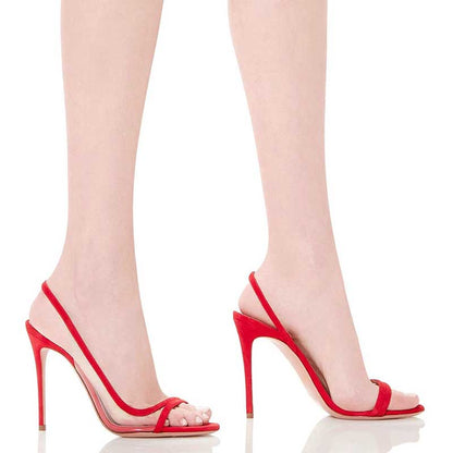 Women's High Heels Sandals Stilettos Back Strap Dress Shoes