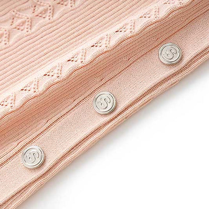 Women's Knitted Midi Dress Short Sleeves Asymmetric Neck Long Dress