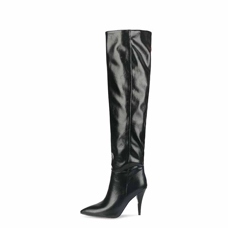 Women's Knee High Boots Stiletto High Heel Boots Plus Size