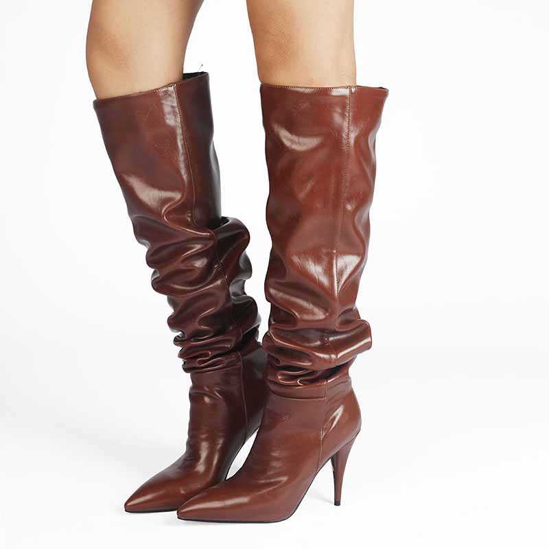 Women's Knee High Boots Stiletto High Heel Boots Plus Size