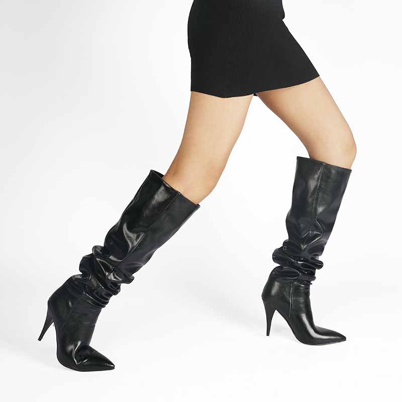 Women's Knee High Boots Stiletto High Heel Boots Plus Size