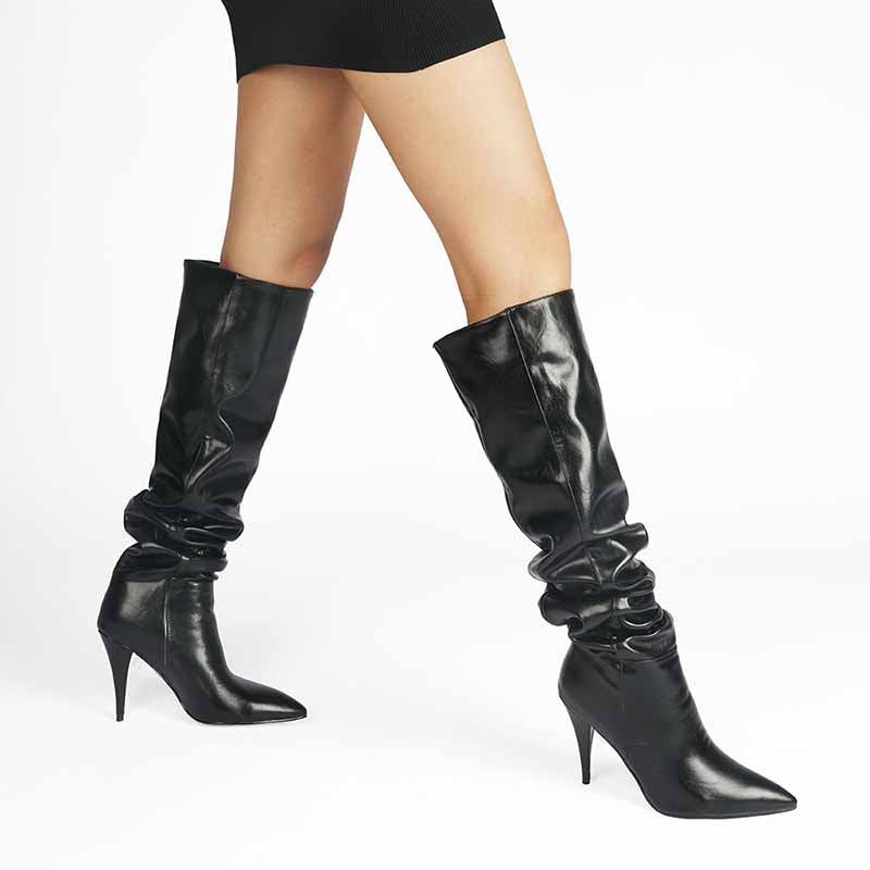 Women's Knee High Boots Stiletto High Heel Boots Plus Size