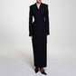 Women's Long Silhouette Coat Maxi Blazer