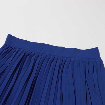 Women's Long Skirt Suit With Flower Embellished Long Sleeve Top and Midi Skirt