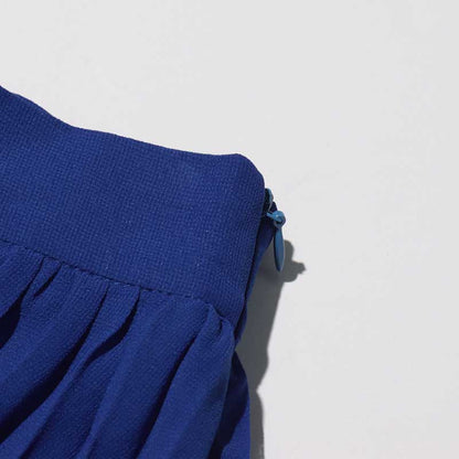 Women's Long Skirt Suit With Flower Embellished Long Sleeve Top and Midi Skirt