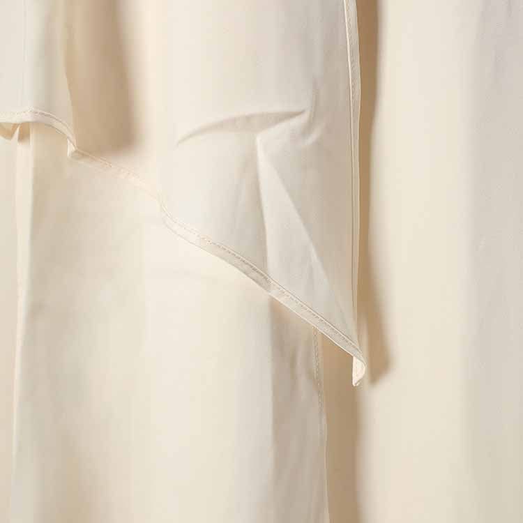 Women’s Long Sleeve Formal Dress – Stand-Up Collar, Hand Beaded Detail