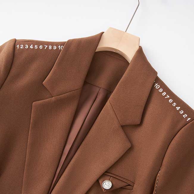 Women's Mid-Length Oversized Blazer | One Button Closure