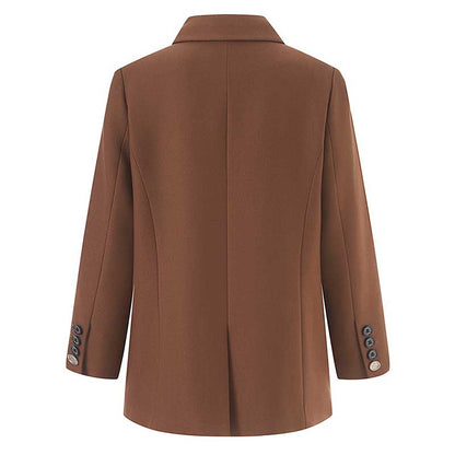 Women's Mid-Length Oversized Blazer | One Button Closure