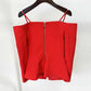 Women's Off Shoulder V-Neck Blazer in Red