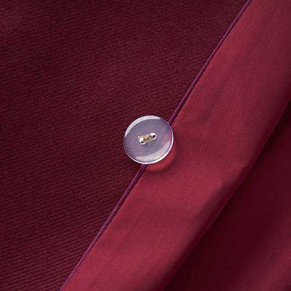 Spring/Autumn Wine Red Blazer Coat for Women | Mid-Length Style